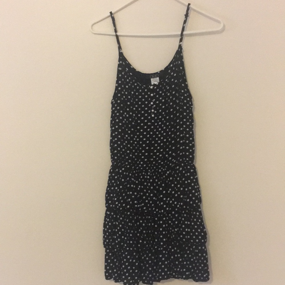 Deb Black/White Polka Dot Mini Dress
